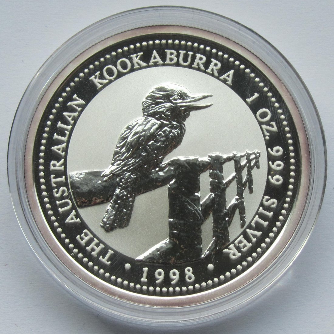  Australien: Silberunze Kookaburra 1998   