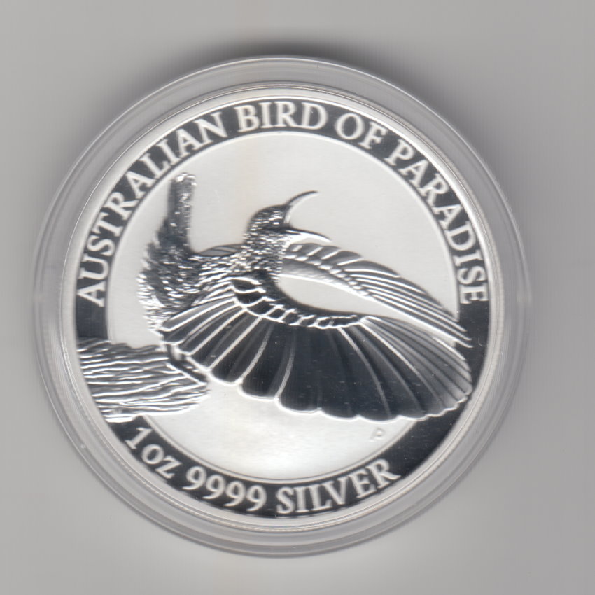  Australien, 1 Dollar 2018, Paradisvogel, 1 unze oz Silber   