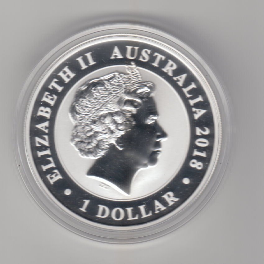  Australien, 1 Dollar 2018, Paradisvogel, 1 unze oz Silber   