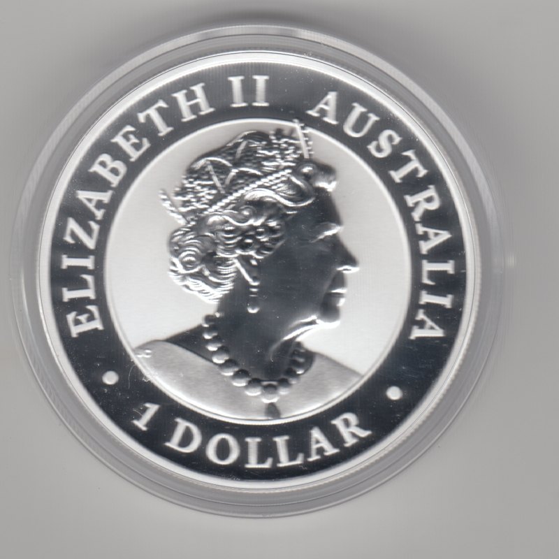  Australien, 1 Dollar 2019, Paradisvogel, 1 unze oz Silber   