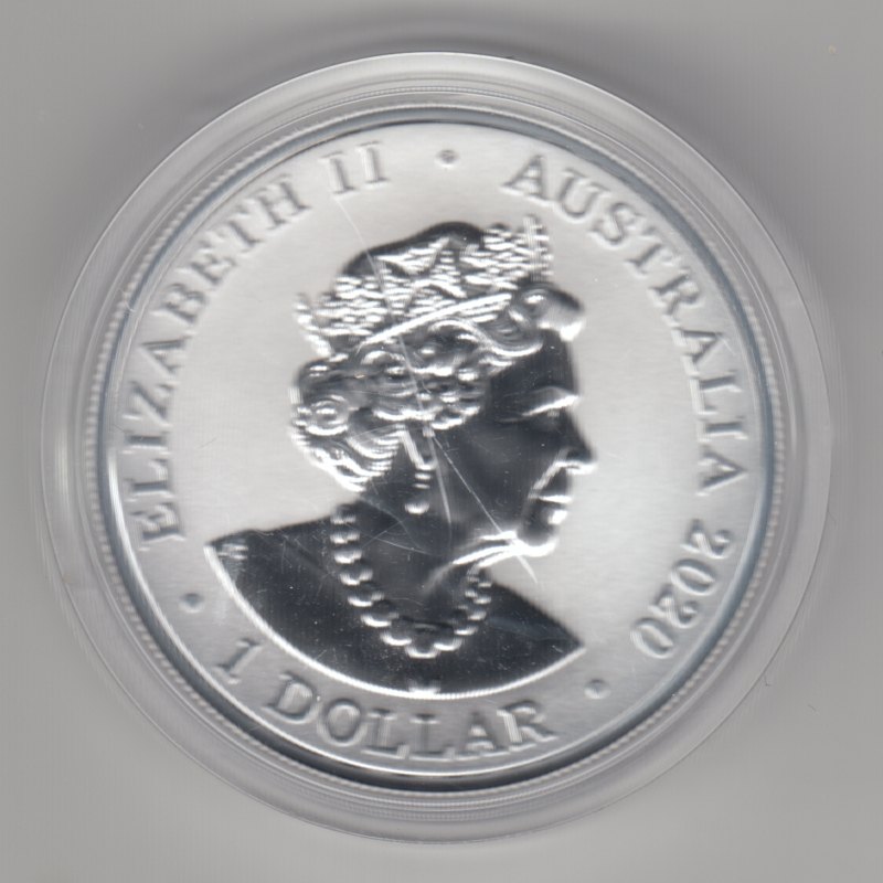  Australien, 1 Dollar 2020, Sumatra Tiger, 1 unze oz Silber   
