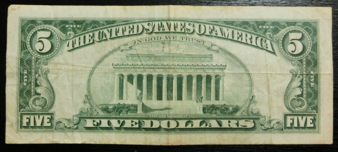  USA / BN 5 Dollar 1963 A  Serie G 28304081 C   G ist Chicago   