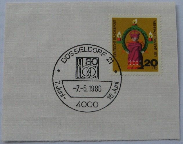  1980, Deutschland, Düsseldorf-Briefstück: IBA 80 + Mi DE 709   