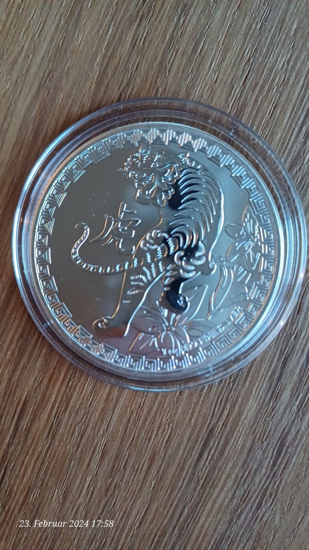  Niue Lunar tiger 2022 1 oz Silber   