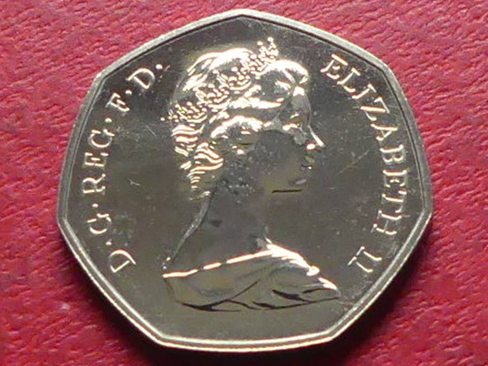  Großbritannien 50 Pence 1973 „Beitritt zur EU“, PP/Proof?   