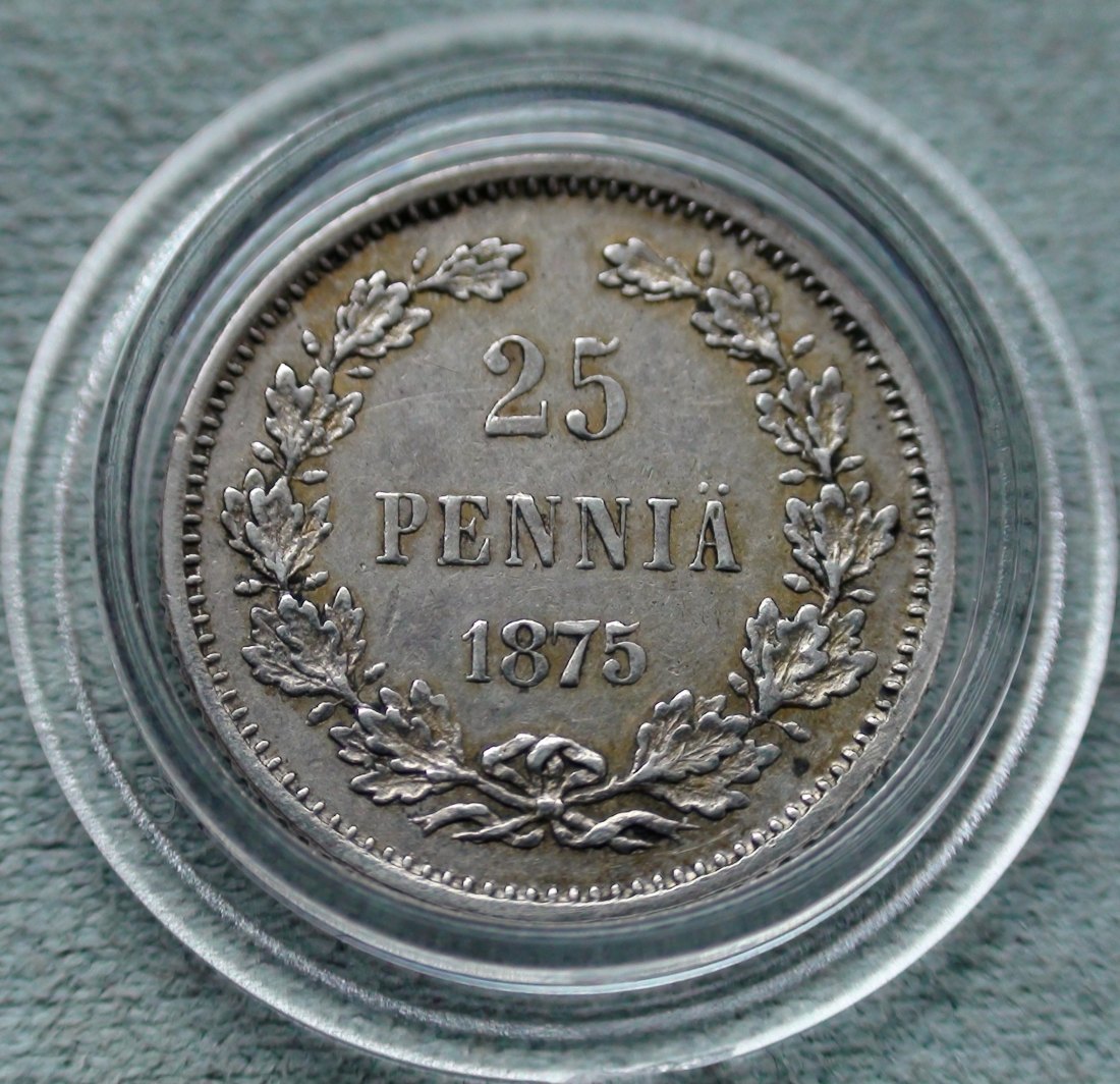  25 Penniä 1875   