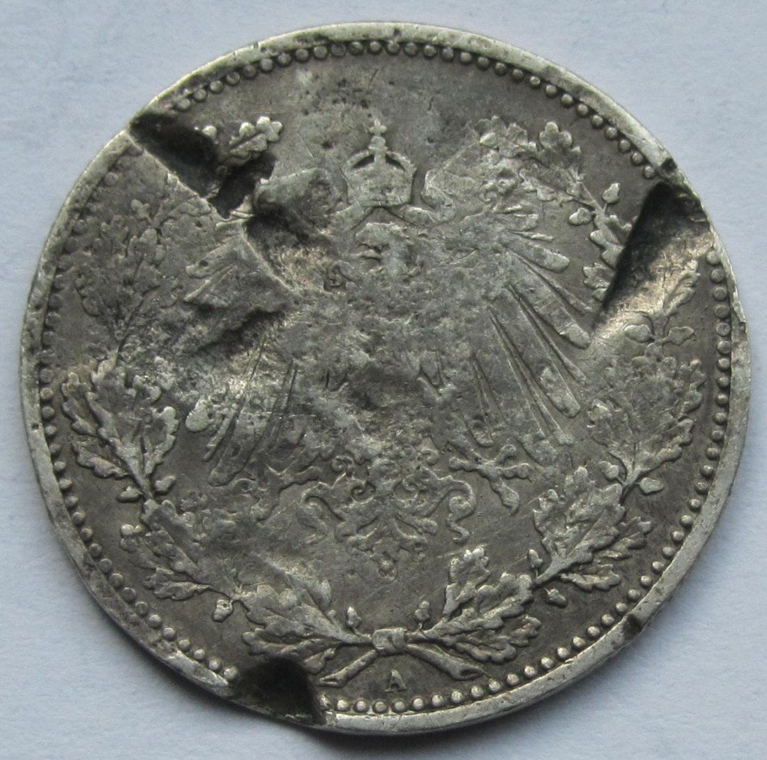  Kaiserreich: 50 Pfennig (Jaeger 15), 1903 A   