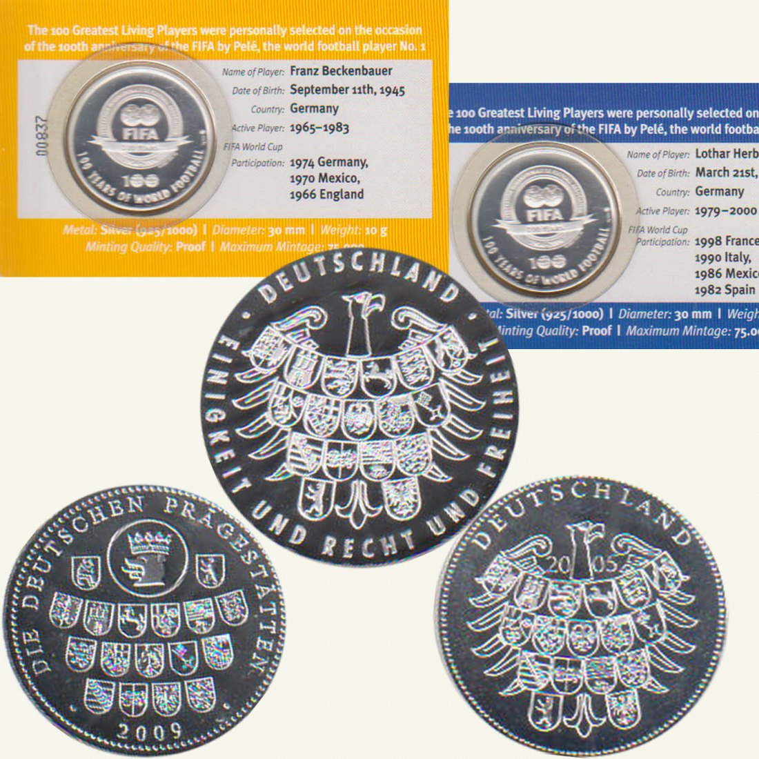  3 Silbermedaillen *40 Jahre DDR - Schiffbau der DDR* 1991 *PP* 2oz Silber Münze Berlin   