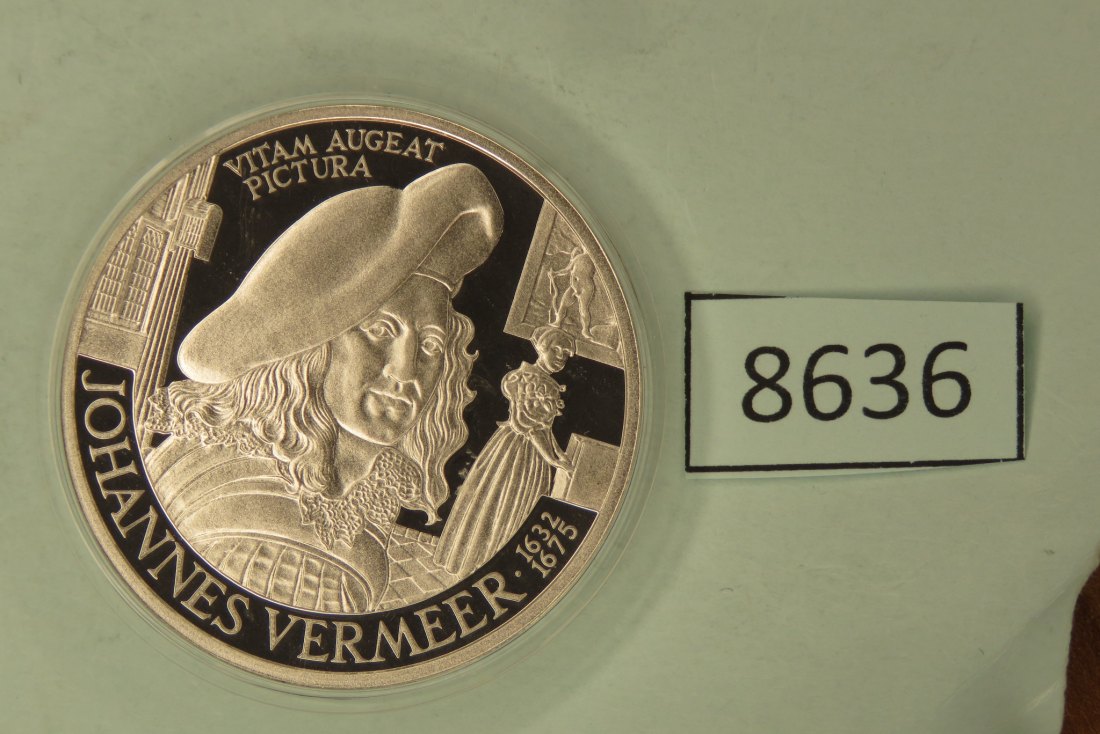  8636 Niederlande 1996 - Vermeer - 25 g SILBER 0.925   