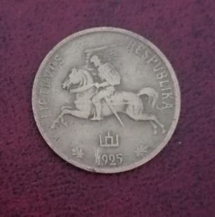  * * * LITHUANIA, 5 CENTAI 1925 * * *   