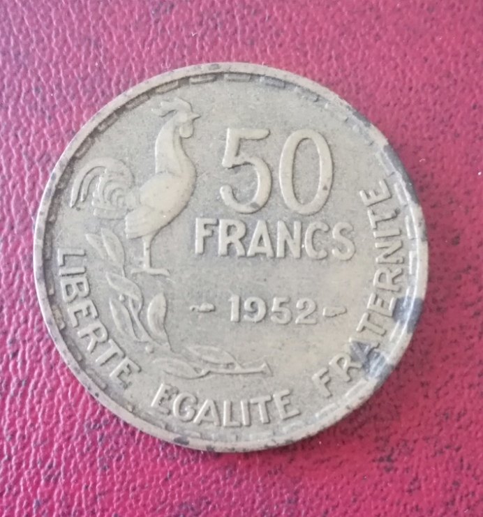  * * * FRANKREICH, 50 CENTIMES 1952 * * *   