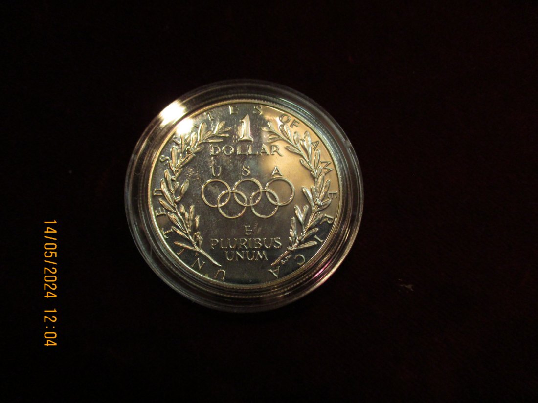  Liberty 1 Dollar 1988 Olympiad USA Silbermünze   