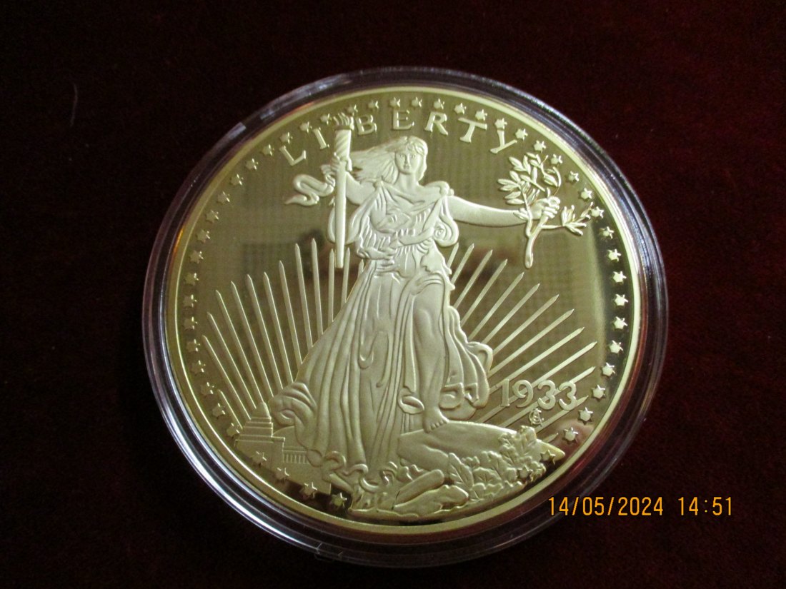  Medaille Liberty mit Zertifikat siehe Foto /1   