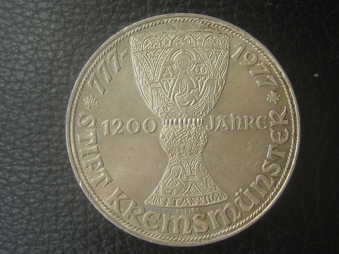  Österreich 100 Schilling; 1200 Jahre Stift Kremsmünster  1977; 640er Silber, 23,93 Gramm   