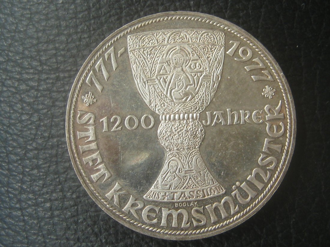  Österreich 100 Schilling; 1200 Jahre Stift Kremsmünster  1977; 640er Silber, 23,93 Gramm   