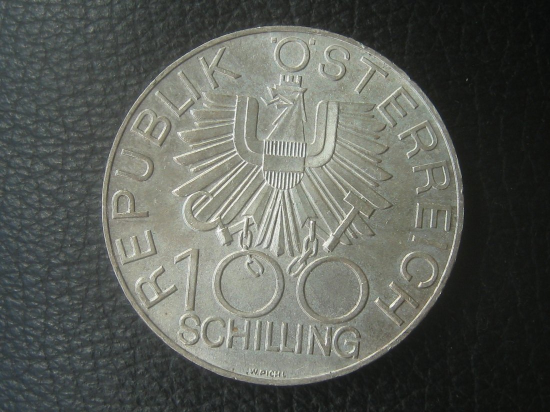  Österreich 100 Schilling; Dom zu Wiener Neustadt 1979; 640er Silber, 23,93 Gramm   