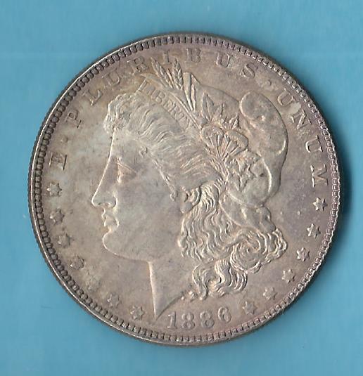  USA Morgan Dollar 1886 vz   Münzenankauf Koblenz Frank Maurer AG102   