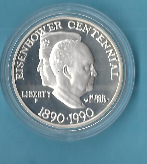  USA 1 Dollar 1990 Proof perfect   Münzenankauf Koblenz Frank Maurer AC258   