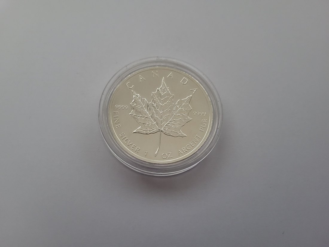  5 Dollar 2012 Maple Leaf 1 Oz 999,9/31,1g silber Canada Kanada Spittalgold9800 (5378)   