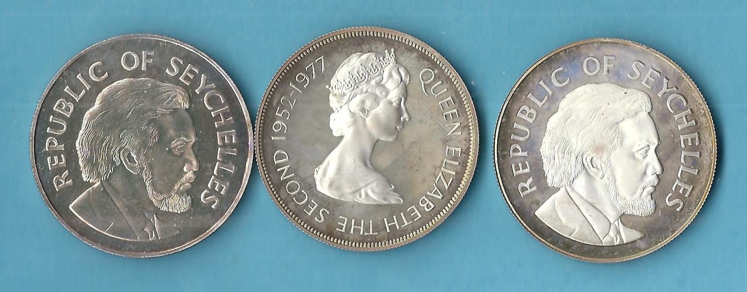  Commonwealth 3 Silbermünzen ca.real 85,33 Gr. Gr.925 AG  Münzenankauf Koblenz Frank Maurer AC306   