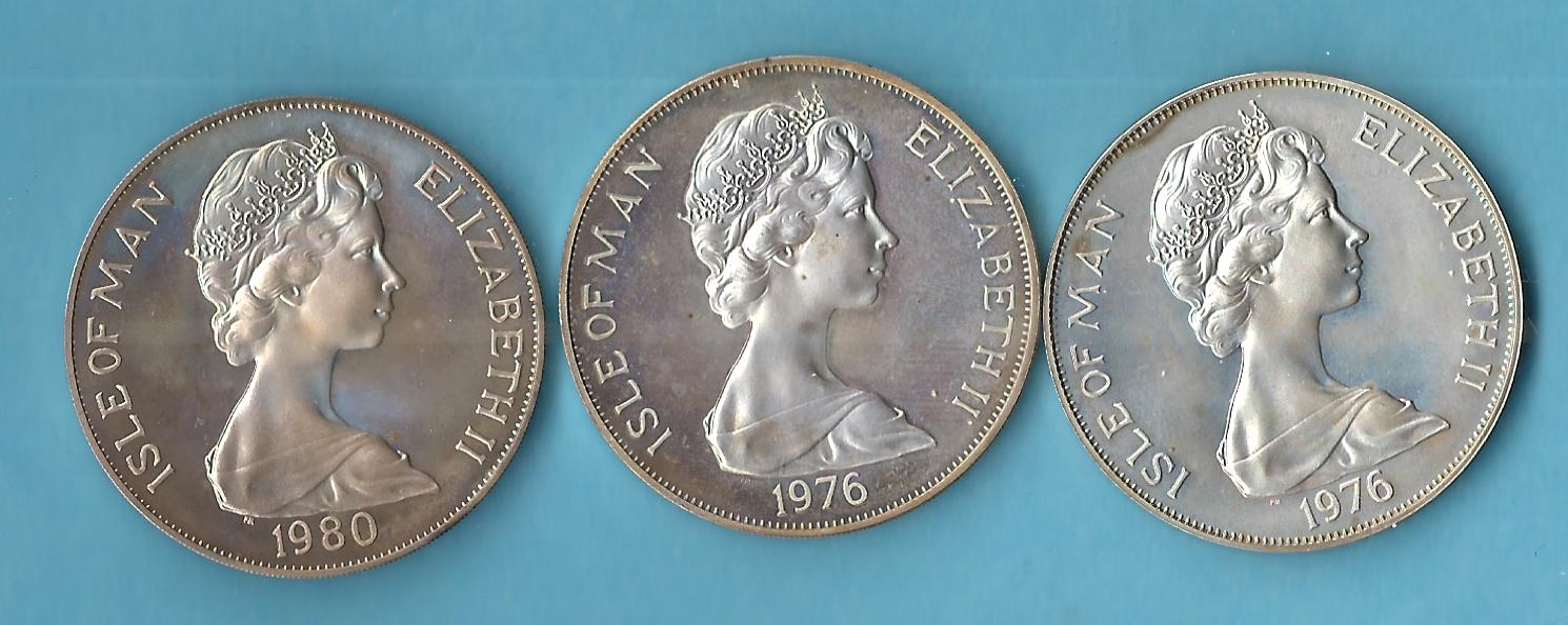  Commonwealth 3x Silbermünzen ca.real 86,10 Gr. Gr.925 AG  Münzenankauf Koblenz Frank Maurer AC310   