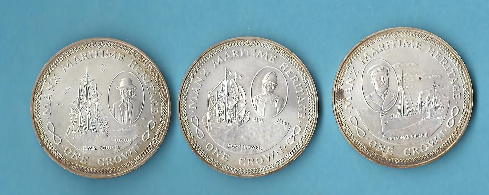  Commonwealth 3x Silbermünzen ca.real 85,90 Gr. Gr.925 AG  Münzenankauf Koblenz Frank Maurer AC311   