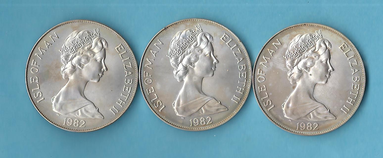  Commonwealth 3x Silbermünzen ca.real 85,90 Gr. Gr.925 AG  Münzenankauf Koblenz Frank Maurer AC311   