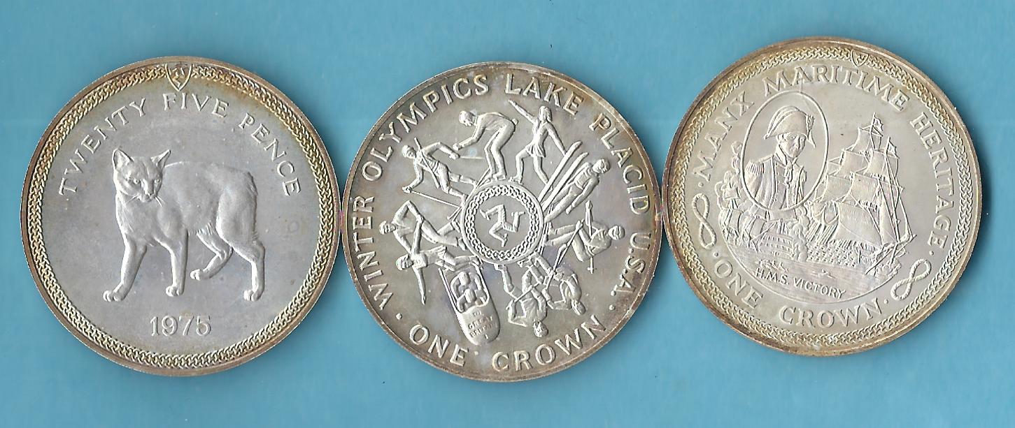  Commonwealth 3x Silbermünzen ca.real 86,1 Gr. Gr.925 AG  Münzenankauf Koblenz Frank Maurer AC314   