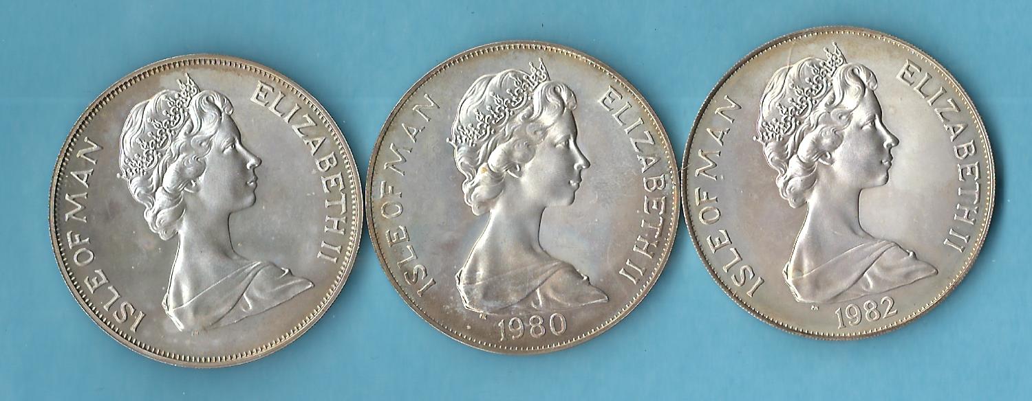  Commonwealth 3x Silbermünzen ca.real 86,1 Gr. Gr.925 AG  Münzenankauf Koblenz Frank Maurer AC314   