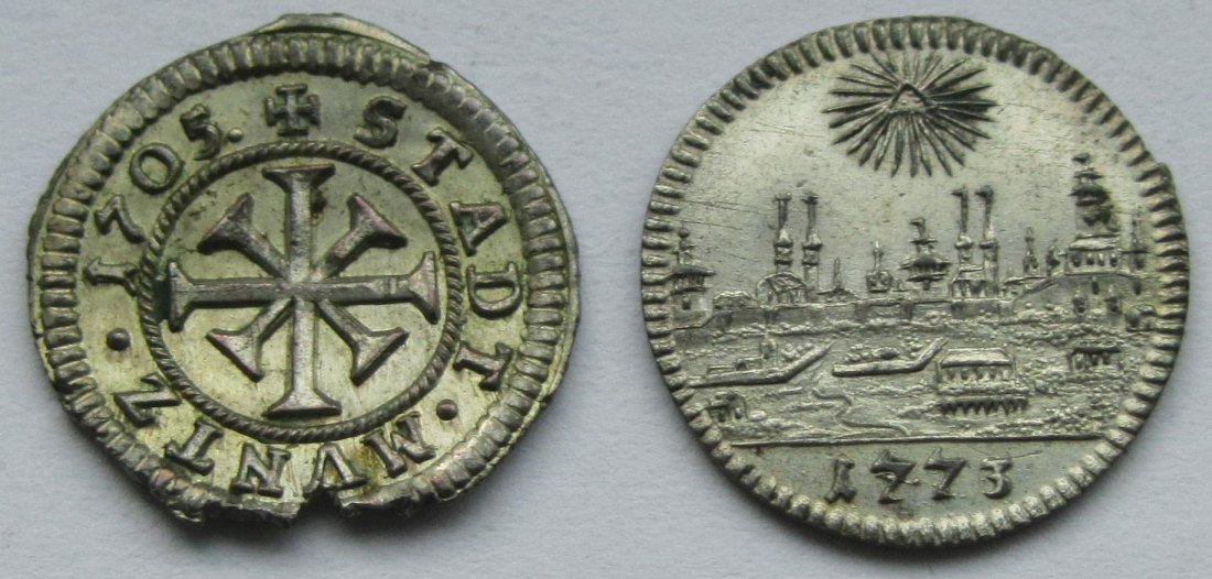 Nürnberg: 2 x 1 Kreuzer (1705 + 1773)   