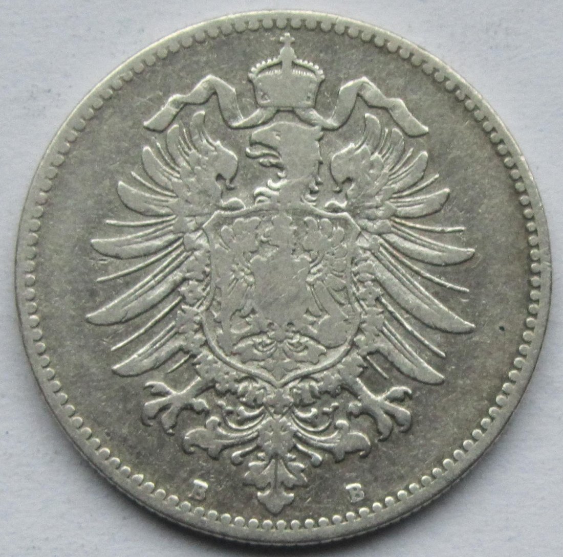  Kaiserreich: 1 Mark 1877 B   