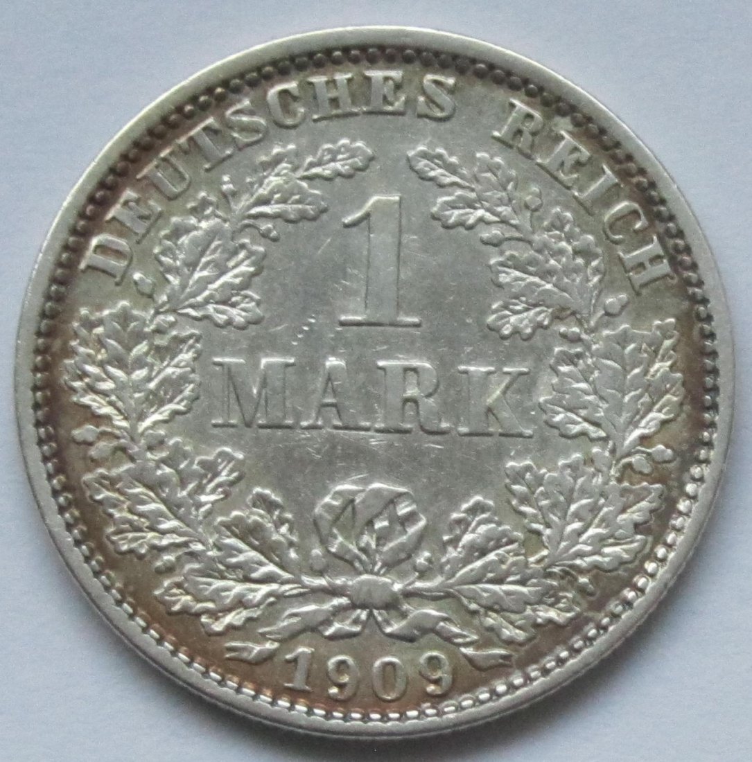  Kaiserreich: 1 Mark 1909 E   