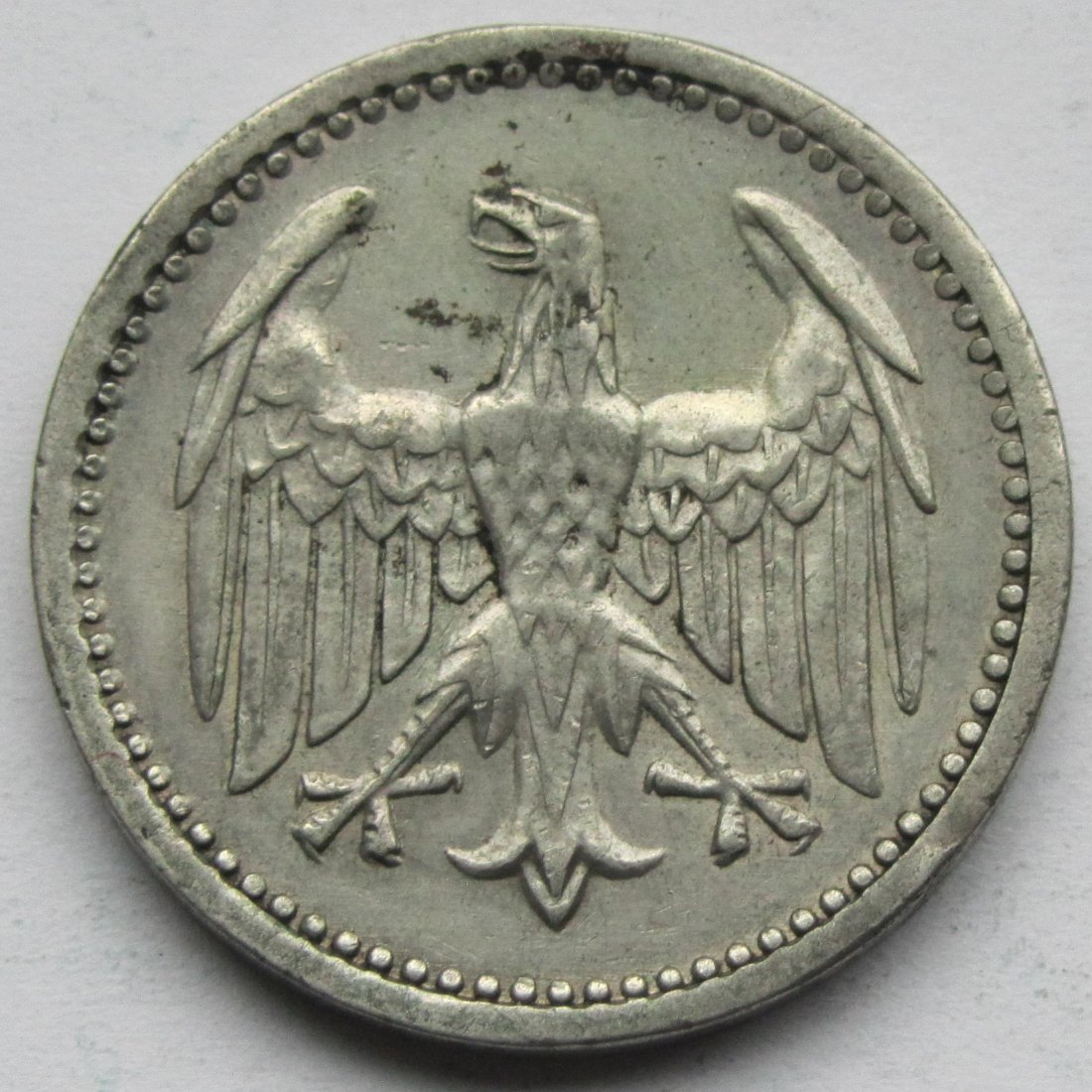  Weimarer Republik: 3 Mark Kursmünze (Jaeger 312), 1924 A   