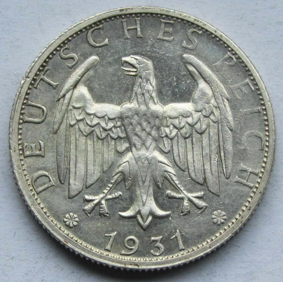  Weimarer Republik: 2 Mark 1931 G   
