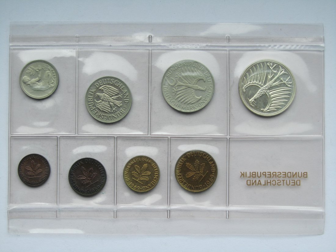  Deutschland: Kursmünzensatz 1969 F   