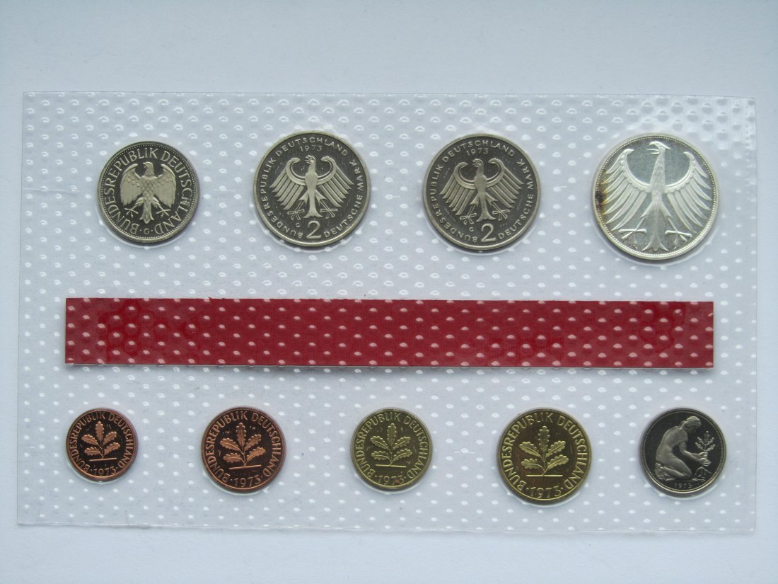  Deutschland: Kursmünzensatz 1973 G   