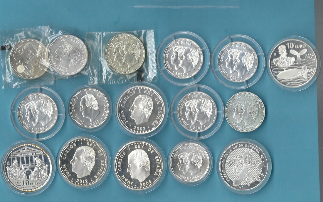  Euro Lot Spanien 12bis 30 Euro =198 Euro   Münzenankauf Koblenz Frank Maurer AC340   