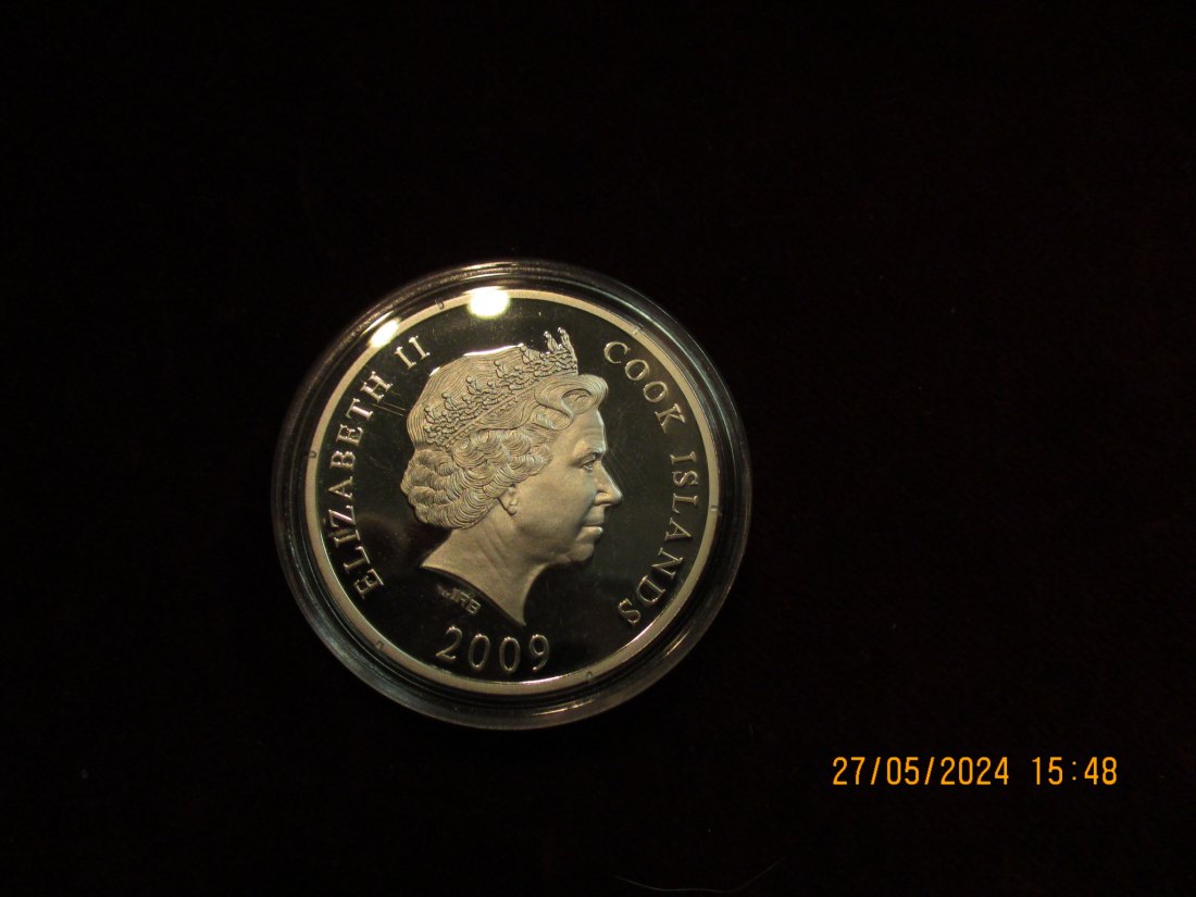  10 Dollars 2007 Cook Islands Skulpturmünze 999er Silber + 925er Silber /MJ9   