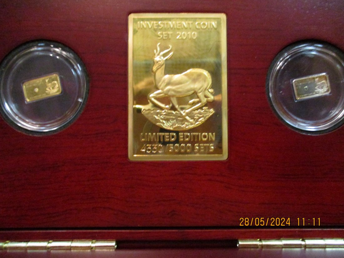 Investment Coin Set 2010 Gold 9999er lesen Sie das Zertifikat im Foto /G1   