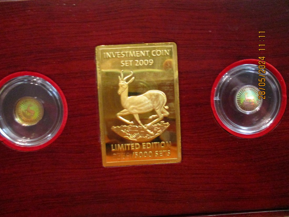  Investment Coin Set 2009 Gold 9999er lesen Sie das Zertifikat im Foto /G2   