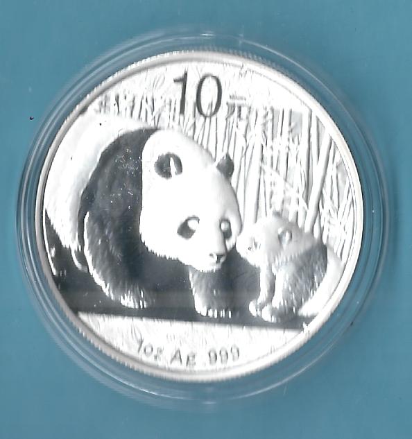  China Panda 2011 st Neuware 31,1 Gramm 999 AG   Münzenankauf Koblenz Frank Maurer AH 410   