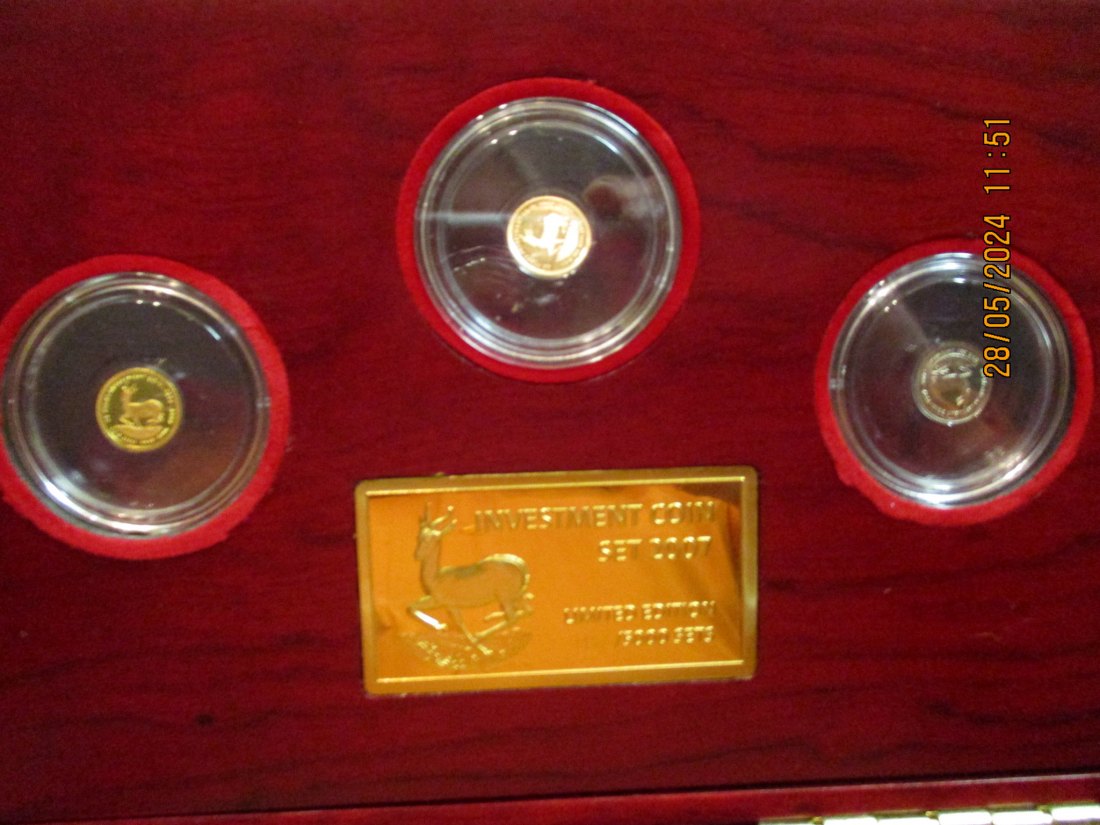  Investment Coin Set 2007 Gold 99999er lesen Sie das Zertifikat im Foto /G5   