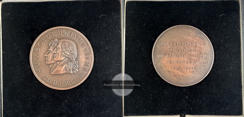  Deutschland DDR Bronze Medaille 1969 - Humboldt Universität FM-Frankfurt  Bronze   