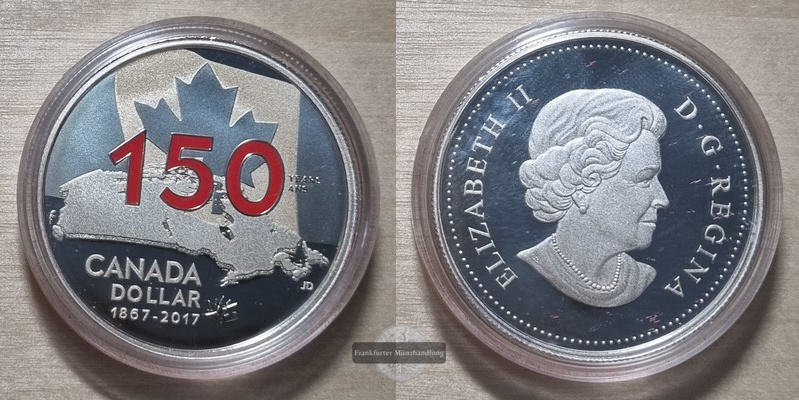  Kanada  1 Dollar  2017  150 Jahre Kanada    FM-Frankfurt  Feinsilber: 23,17g   