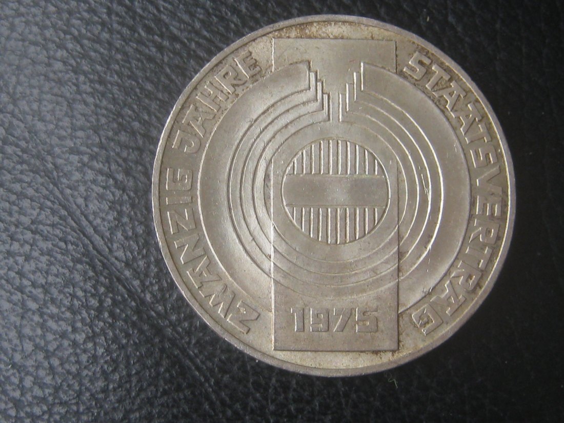  Österreich 100 Schilling Staatsvertrag 1975; 640er Silber, 23,93 Gramm   
