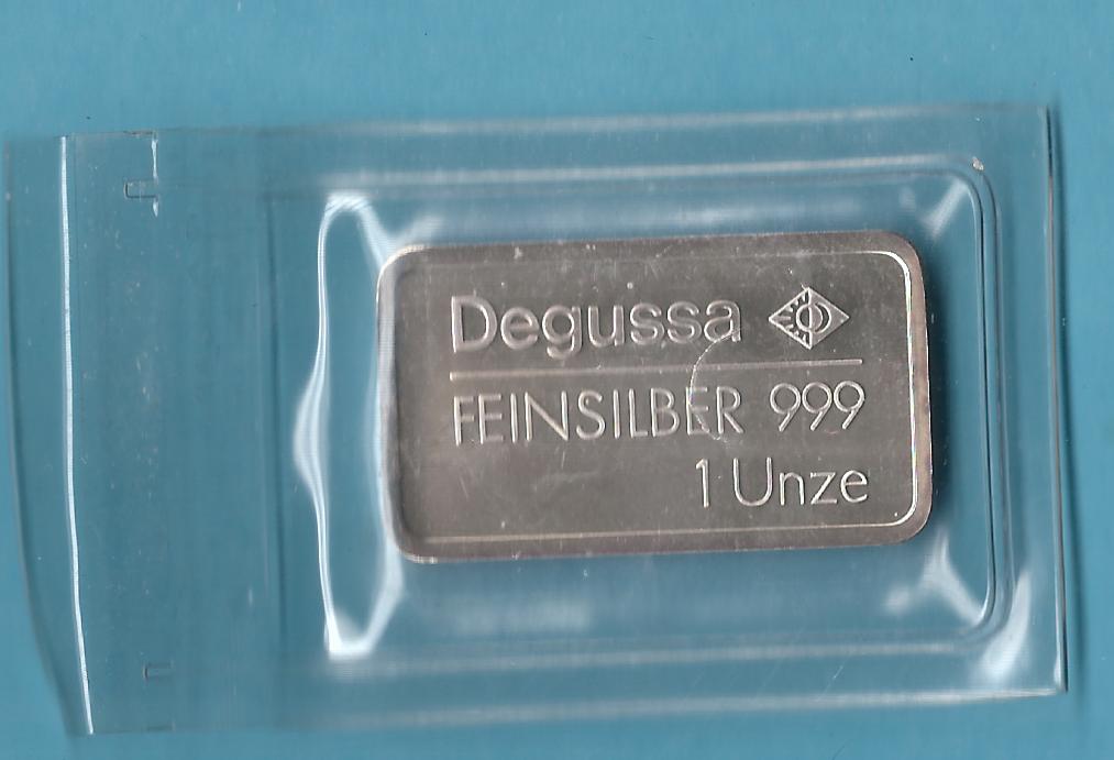  Degussa 1 OZ Barren Golden Gate Münzenankauf Koblenz Frank Maurer AC412   