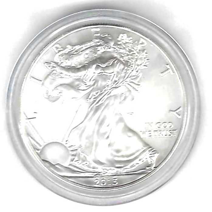  USA 1 Dollar 1OZ Silver Eagle 2013 Goldankauf Golden Gate Frank Maurer Ah424   