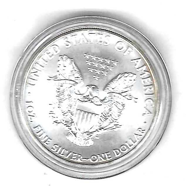  USA 1 Dollar 1OZ Silver Eagle 2008 Goldankauf Golden Gate Frank Maurer AC 183   