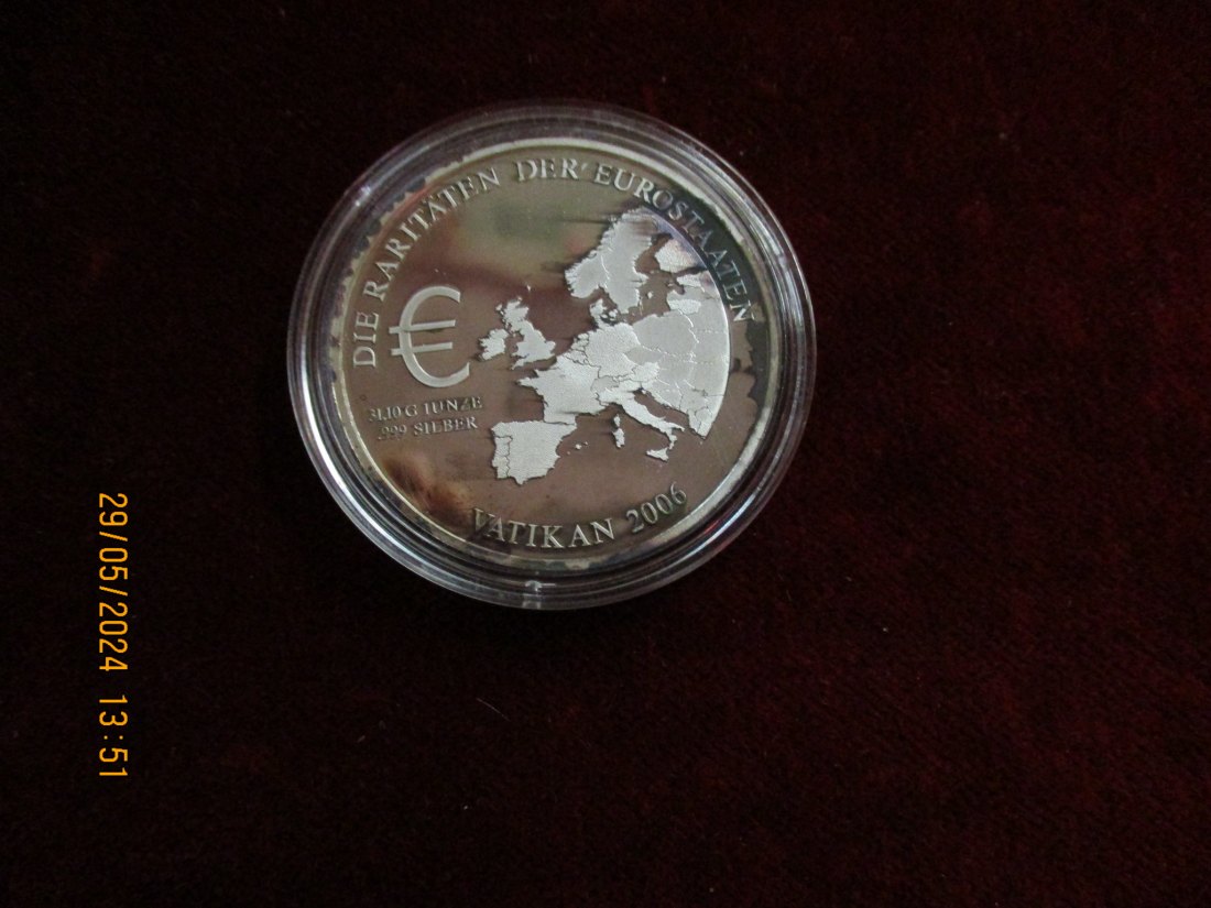  1 Unze Silber 999er Vatikan 2006 Die Raritäten der Eurostaaten   