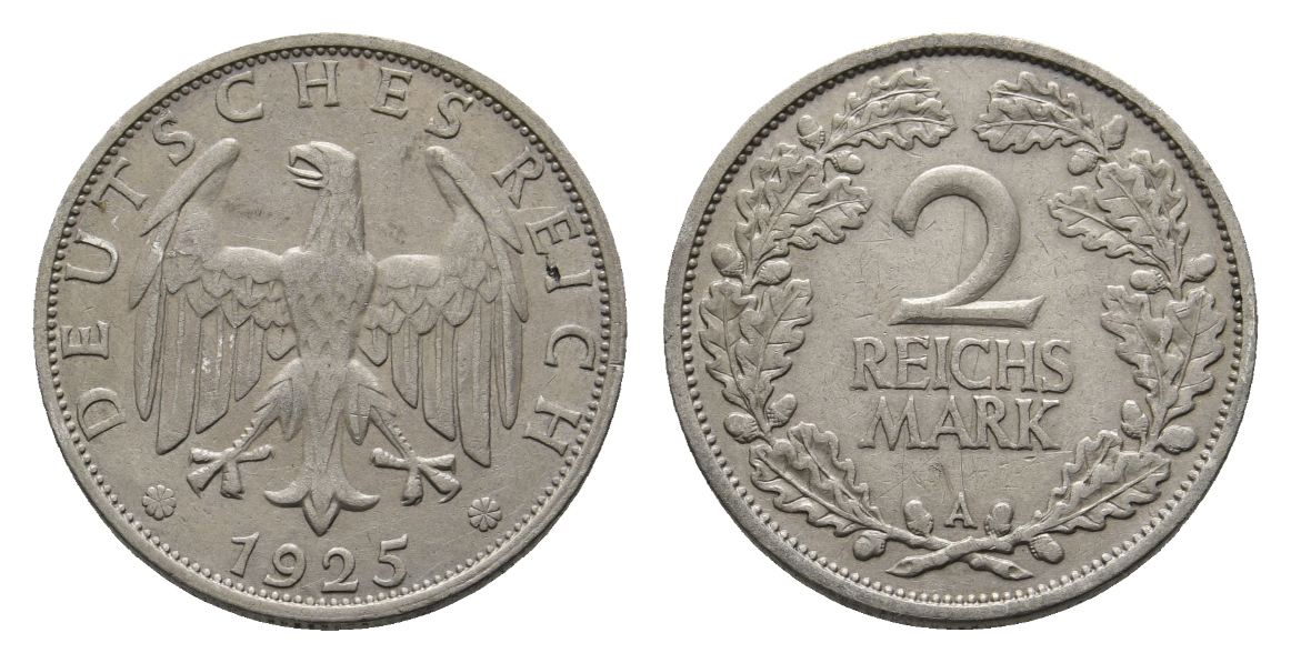  Deutsches Reich; 2 Mark 1925   